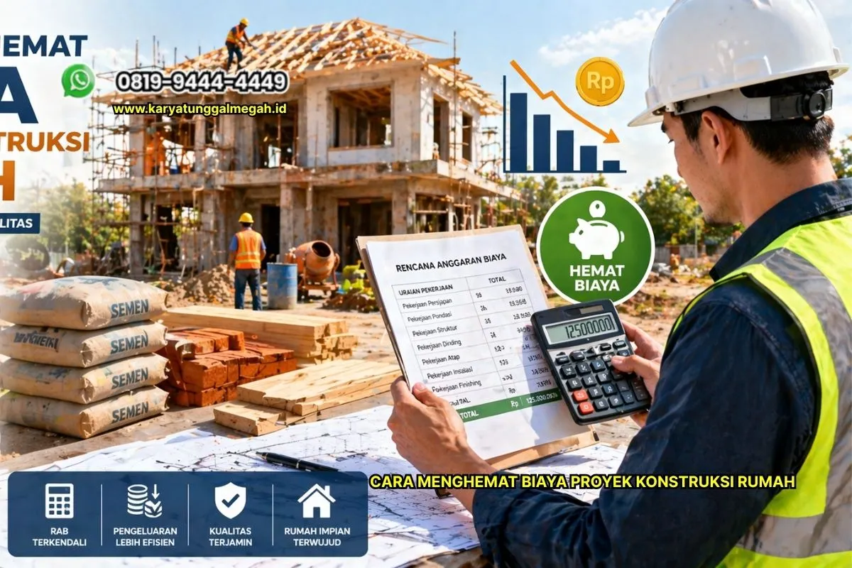 Cara Menghemat Biaya Proyek Konstruksi Rumah