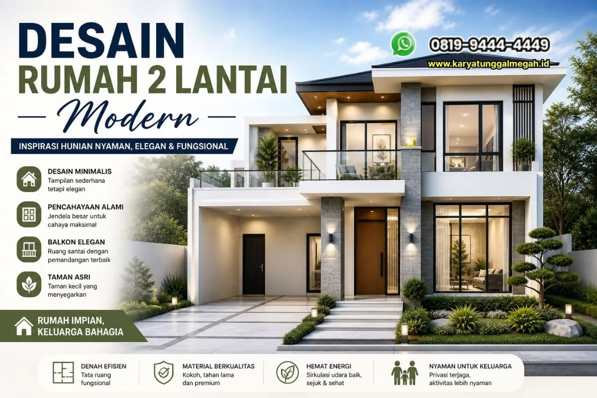 Desain Rumah 2 Lantai Modern