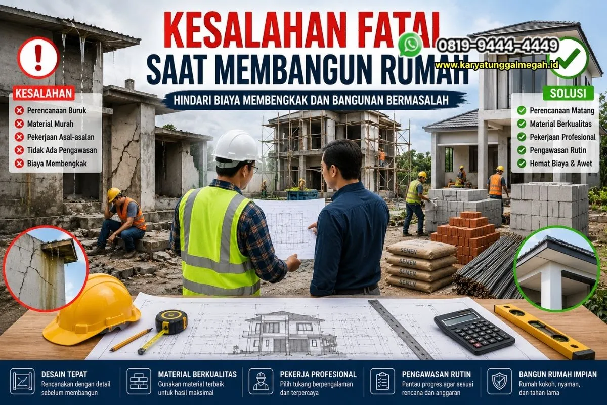 Kesalahan fatal saat membangun rumah dan cara menghindarinya