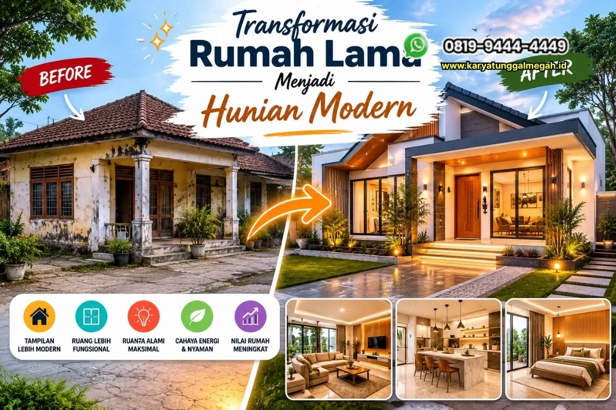 Transformasi Rumah Lama Menjadi Hunian Modern