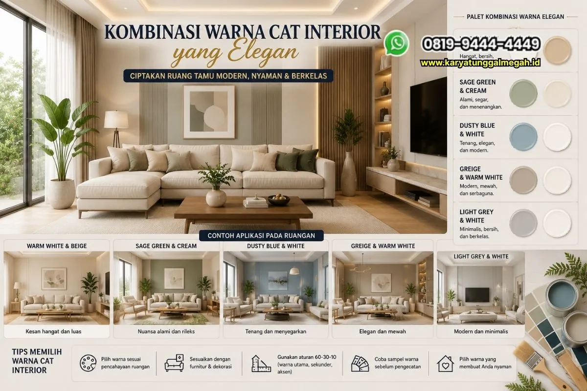 Kombinasi Warna Cat Interior yang Elegan