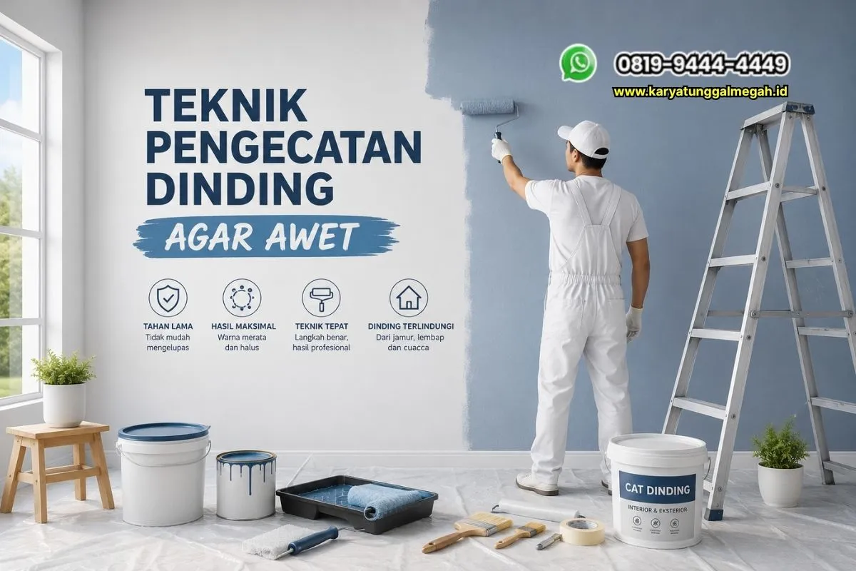 Teknik Pengecatan Dinding agar Awet