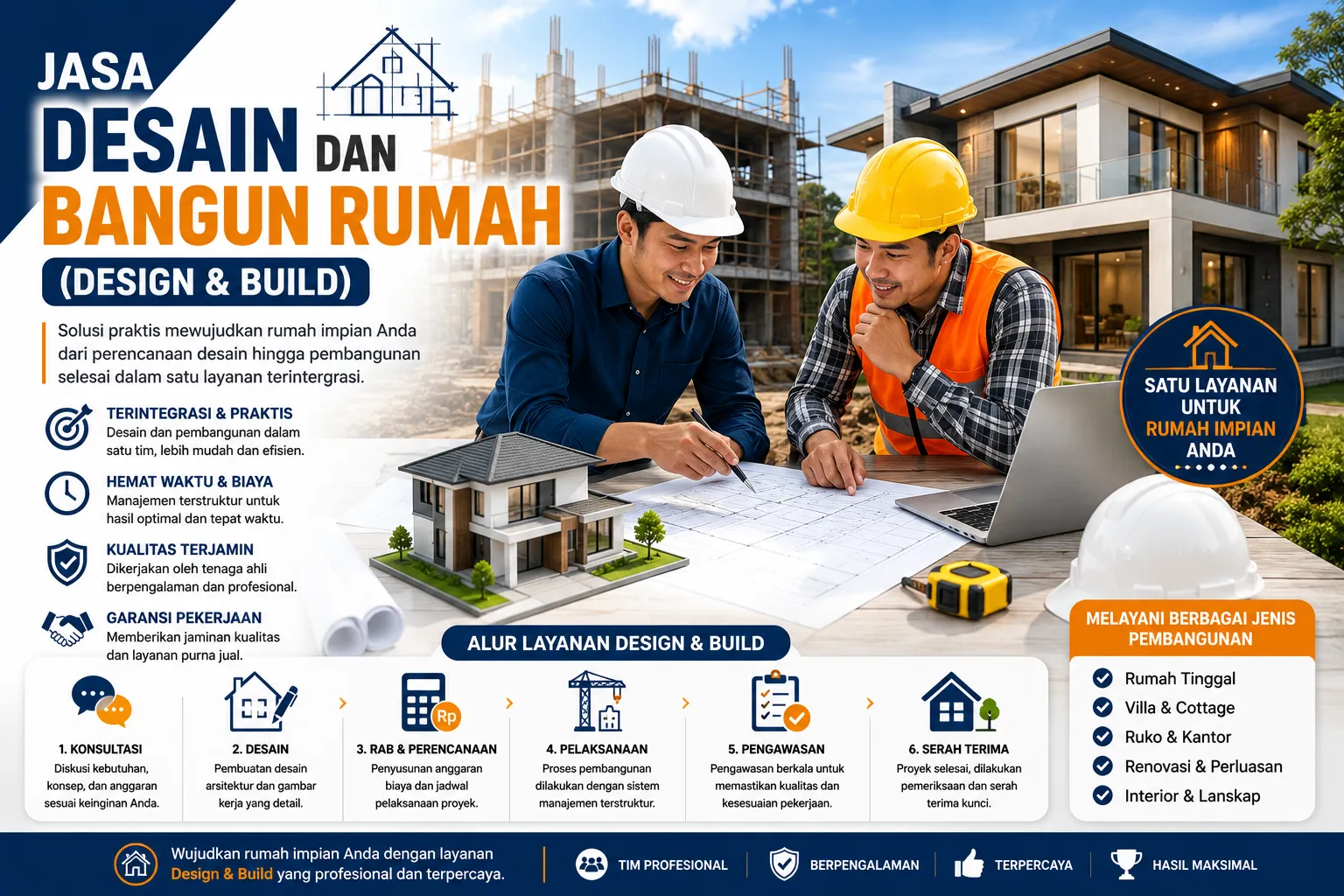 Jasa Desain dan Bangun Rumah (Design &amp; Build)