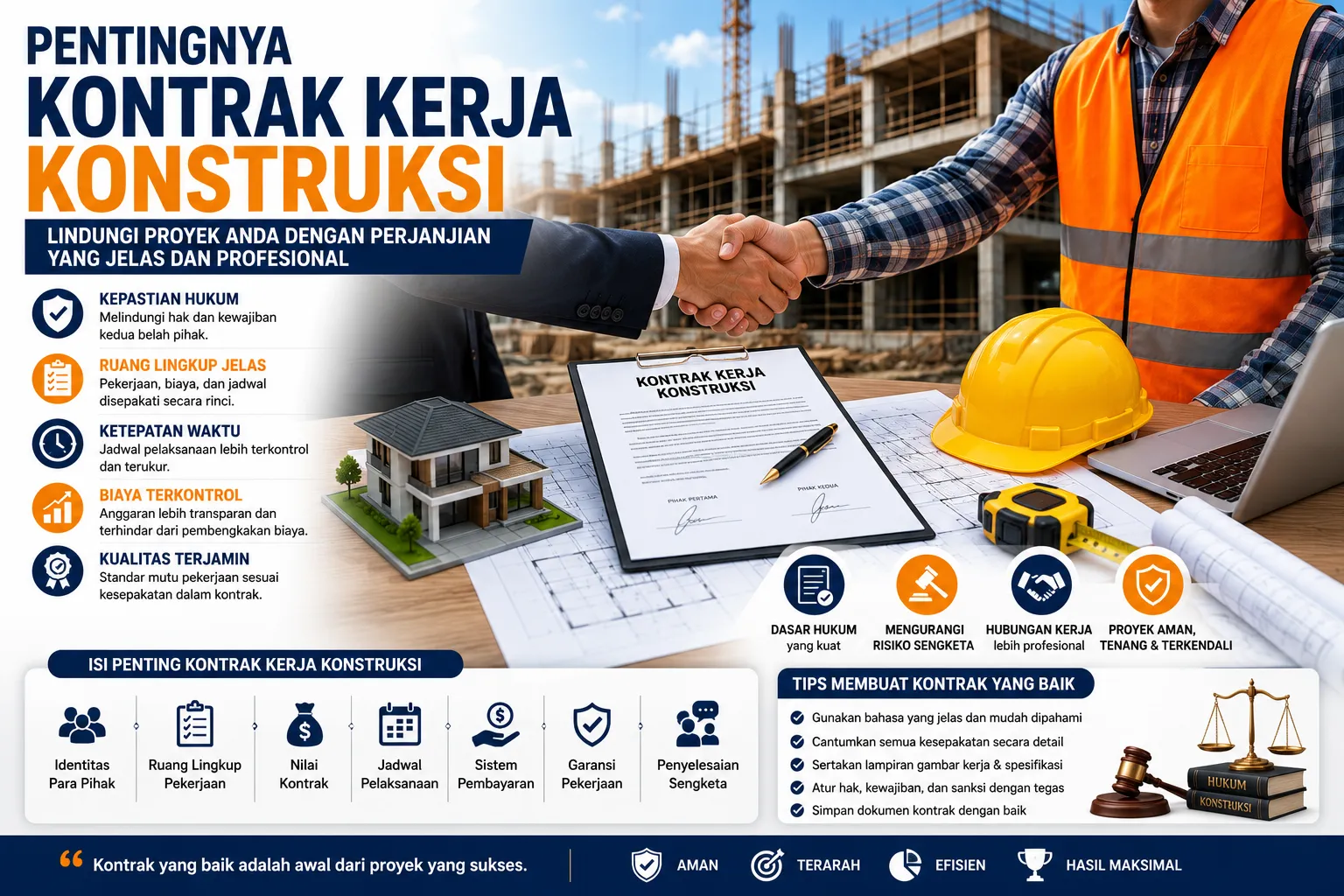 Pentingnya Kontrak Kerja Konstruksi