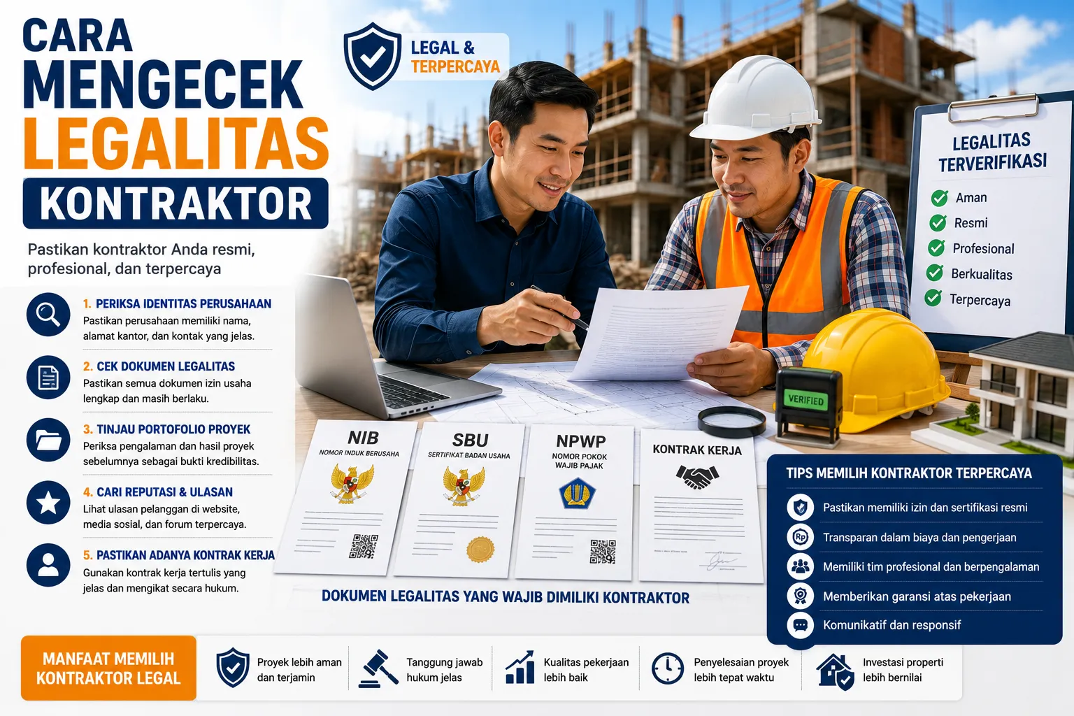 Cara Mengecek Legalitas Kontraktor