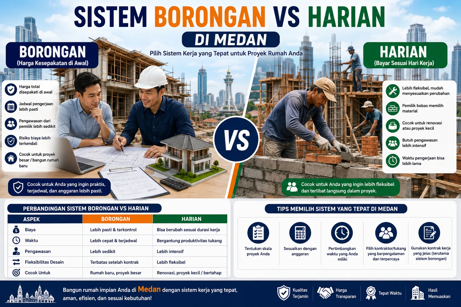 Sistem Borongan vs Harian
