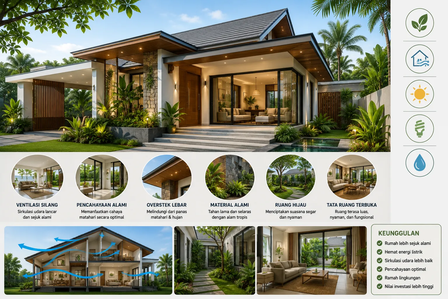 Desain Rumah Tropis Modern