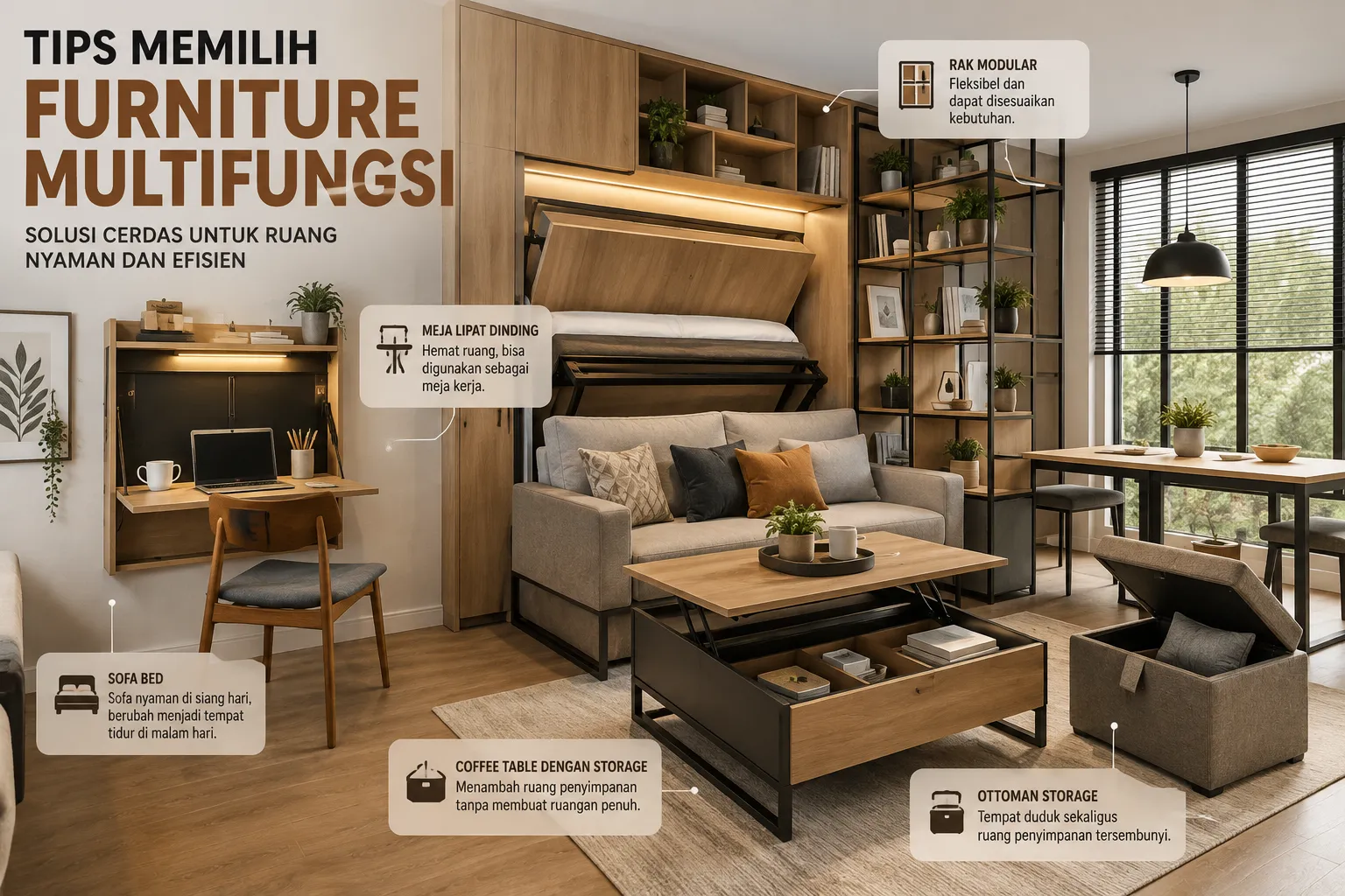 Tips Memilih Furniture Multifungsi