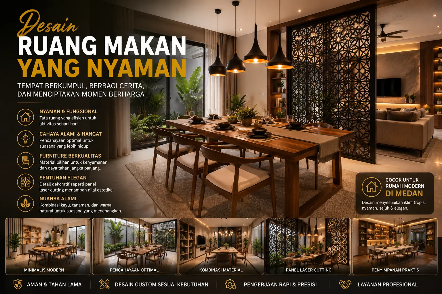 Desain Ruang Makan Yang Nyaman