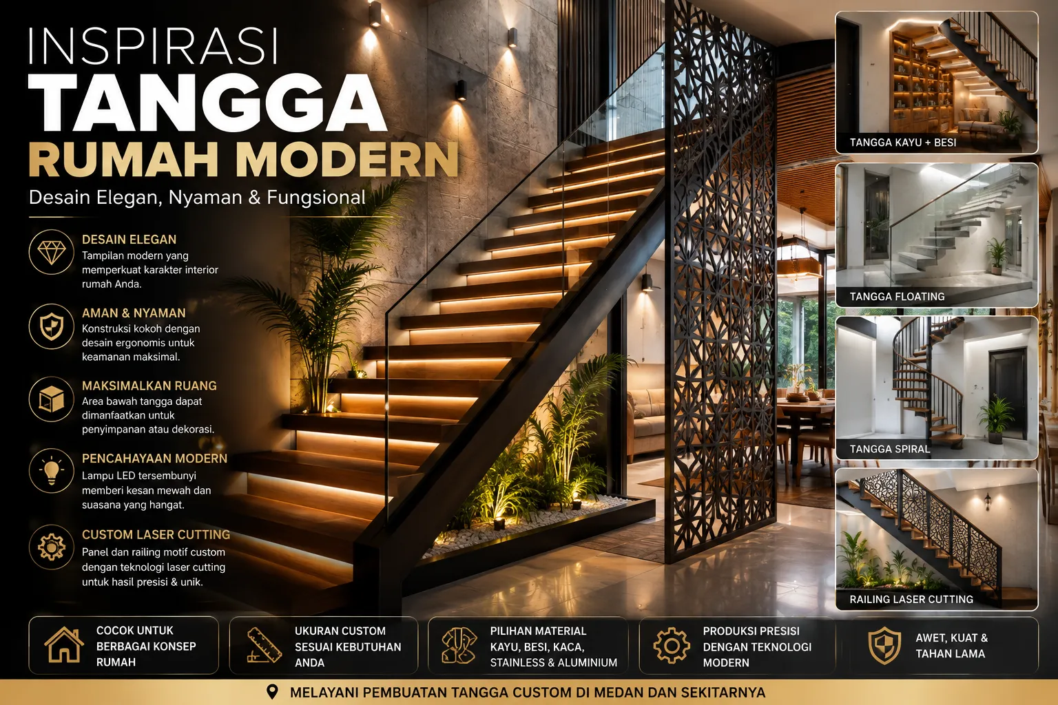 Inspirasi Tangga Rumah Modern