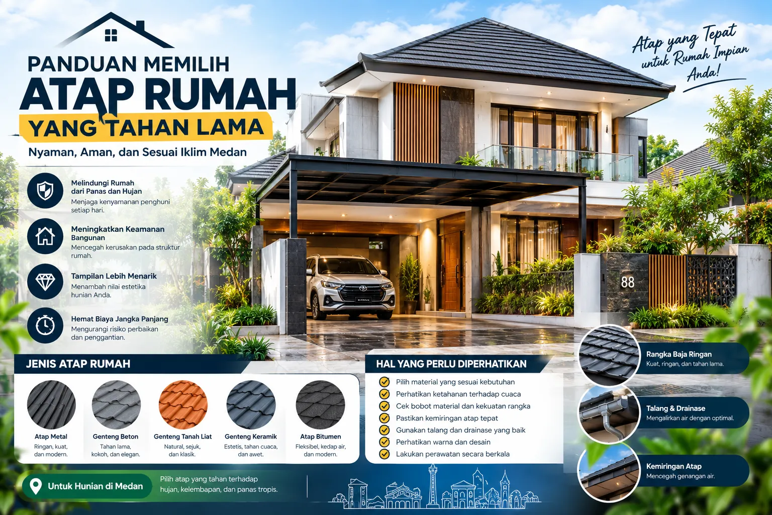 Panduan Memilih Atap Rumah yang Tahan Lama