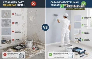 10 Kesalahan Saat Mengecat Rumah yang Membuat Cat Cepat Rusak dan Mengelupas