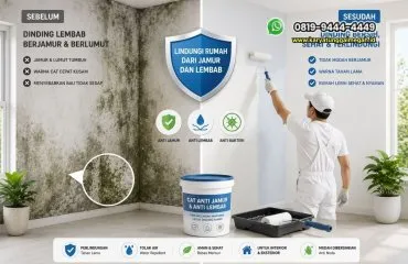Cat Anti Jamur dan Anti Lembab untuk Rumah