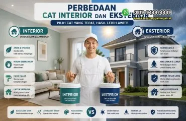 Perbedaan Cat Interior dan Eksterior