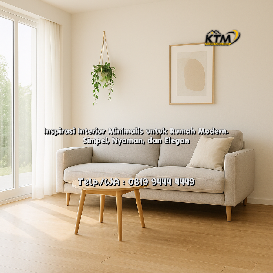 Inspirasi Interior Minimalis untuk Rumah Modern